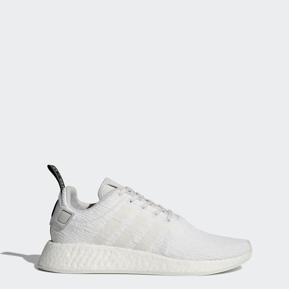 Adidas Nmd_r2 - Originals ανδρικα - Ασπρα/Ασπρα/Μαυρα,Μέγεθος: EU 36 – 54 2/3 (645SMBYO)